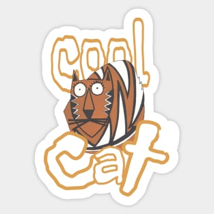 Cool Cat Sticker